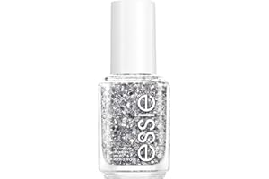 Essie Nail Polish Original, Set In Stones, Glitter Nail Polish, Silver Polish, Silver Glitter, Glossy Shine and High Coverage, Salon Quality Finish, Vegan Formula