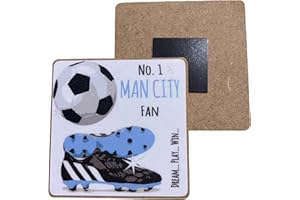 Manchester Man City Citizens Football Fan - FRIDGE MAGNET - by WHITE COTTON CARDS (M-FN5)