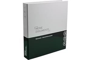 ‎PLASTOREG SMIDT GMBH PLASTOREG Smidt GmbH Theme Ring Binder with Tabs / Dividers - Documents - Optimal Structure for Storing Document Documents Dark Grey
