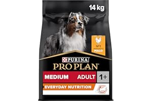 PURINA PRO PLAN Everyday Nutrition - Crocchette Cane Adulto Taglia Media con Pollo. 1 Confezione da 14 kg