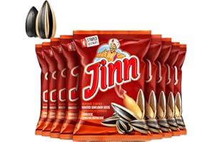‎BODESA VALORE Jinn Geröstete Sonnenblumenkerne mit Schale, 10 x 300g | Perfekt für Snacks und Pausen | Ohne Zusatzstoffe, Natürlich | 100% Frisch und Knusprig (10 Stück, Ungesalzen)