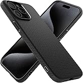 Spigen iPhone 15 Pro Max ile Uyumlu Kılıf Liquid Air Kaymaz Dokulu Y&uuml;zey Siyah Kapak - ACS06562 (Spigen TR Garantili) | Apple