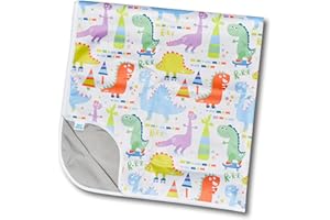 Born Cheeky Dinosaur Splash Mat for Under Highchair Large 51” Non Slip Waterproof Washable Splat Mat for Baby Toddler High Chair Weaning, Messy Arts Crafts & Play Sessions Easy Clean