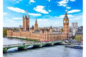 DKIJOYS Big Ben Jigsaw Puzzles for Adults 1000 Jigsaws Houses of Parliament 1000 Piece Jigsaw Puzzles for Adults