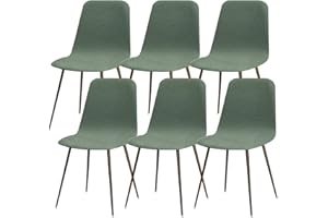 Lydevo Shell Chair Covers for Dining Chairs 6 Stretch Dining Chair Covers Scandinavian Chair Slipcovers Removable Washable Round Chair Slipcovers Protector for Kitchen Living Room Bedroom,#Turquoise