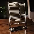 3 Lines Glowrite Illuminate Your Ideas! Acrylic LED Writing Board with USB Stand/Base | Ideal for Home & Office | Unique Gift | Made in India | with 2 Markers | Everyday Planner | Regular