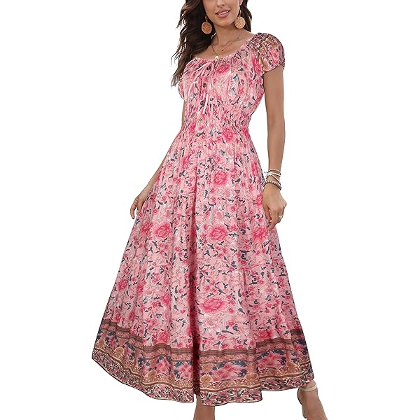 HUGO BOSS Debest gelaagde maxi jurk met bloemenprint • Lichtblauw • de HUGO BOSS Debest gelaagde maxi jurk met bloemenprint • Lichtblauw • de