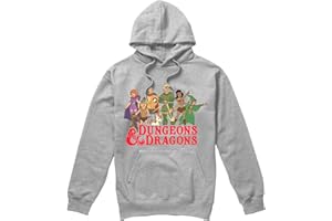 Cotton Soul Dungeons & Dragons Line Up męska bluza z kapturem, szary (Heather Grey)