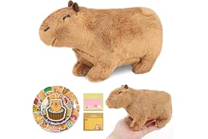 DMNQ Jouet en Peluche Capybara de Simulation, 20CM Poupée en Peluche Capybara, Jouet en Peluche Capybara, Mignon Capybara Figure Peluche, Jouet Capybara Cadeau d'anniversaire pour Enfants et Adultes