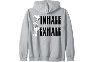 PEANUTS Cacahuetes - Snoopy Inhalar Exhale Sudadera con Capucha