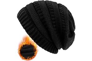YESWEL Beanie Hats for Women,Thermal Fleece Lined Beanie Knit Hats Slouchy Winter Hats for Women