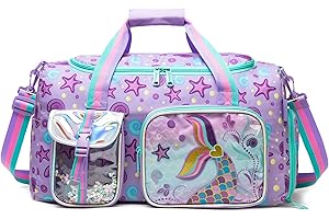 HTgroce Bolsa de Gimnasia con Compartimento, Travel Duffel para Avión, Tote Bag Sport, Niña Weekend Pernocte