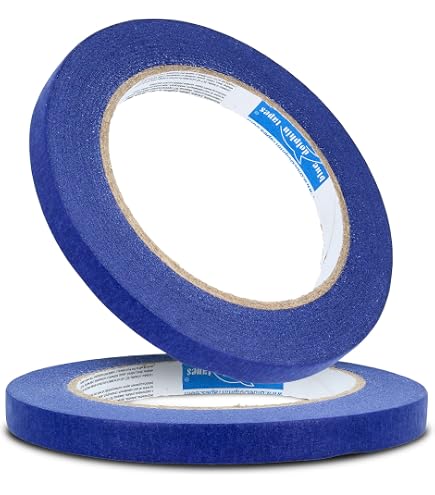 QiGui 15 Rollen Afplakband – 10 Mm X 50 M, Universele Schilderstape Zonder Oplosmiddelen, Laat Geen Resten Achter, Ideaal Voor Schilderwerk En Decoratie