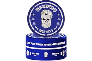 BANDIDO Aqua Hair Wax No.5 – Cire cheveux homme tenue moyenne, 150 ml – Brillance longue durée, effet mouillé – Edge Control – Parfum chewing-gum | Cire pour cheveux adaptée à tous types de cheveux