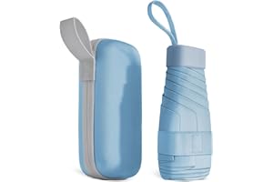 Aolso Parasol podróżny, automatyczny, odporny na wiatr, 8 żeber, kompaktowe składanie, automatyczne otwieranie/zamykanie