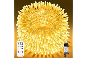MACCHIATTO Ghirlande luminose Luci Natalizie da Esterno ed Interno10M/40M/60M, Catena Luminosa con Minuteria, 8 Mode, Funzione Memoria, IP44, Per Decorazioni Domestiche, Natale, Giardini, Matrimoni e Feste