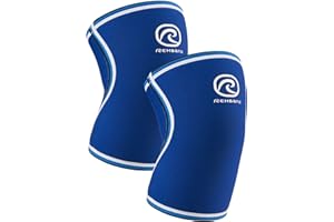 Rehband Benda per Ginocchio RX Original, 1 Pezzo, Supporto per Ginocchio in Neoprene da 7mm per Allenamento con i Pesi