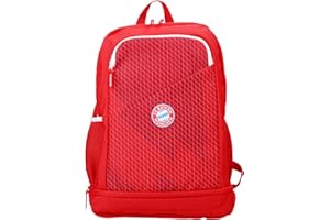 FC Bayern München Mochila I Unisex I Rojo I Capacidad 20 litros I Escuela I Oficina I Uni