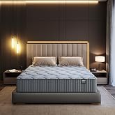 Grbsy Mattress 135 x 190 Viscoelastic Gel Hybrid Pocket Springs 12 Inches | Reinforced Edges, 7 Ergonomic Zones, Medium Firmn