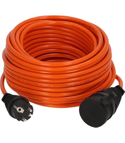 Ronde PVC 230VAC Kabel H05VV-F 3x2,5mm Geel