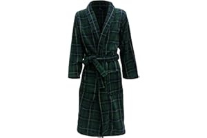 John Christian Bata Polar Térmica Suave, Tartán escocés, Hombre