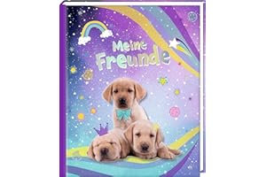 Freundebuch – Meine Freunde: Cosmic Dogs: Freundschaftsbuch für die Grundschule, für Mädchen und Jungen zum Thema Hunde und Weltraum