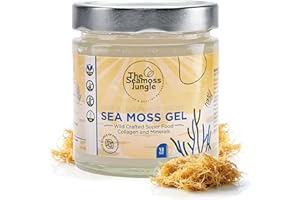 THE SEAMOSS JUNGLE Sea Moss Gel - Golden - 390 ml - St. Lucia - Laborgetestet - Dr. Sebi Inspiriert - Reich an Vitaminen & Mineralien - Superfood für Gesundheit & Wellness