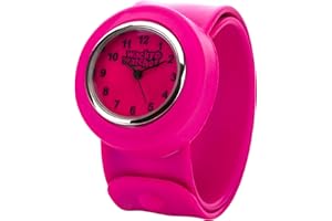 WACKY WATCHES Multicolour Wacky Watch Slap On Strap Fast Fit Kids Childrens Silicone Band Unisex Instant Fit Any Size for Boys and Girls Learn to Tell The Time