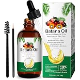 Batana Oil for Hair 120ml, 100% Pure Cold Pressed Batana Essential Oil, Promotes Hair Growth, Nourishes Scalp, Prevents Hair