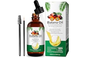 IFUDOIT Aceite de Batana para Cabello 120 ml, Aceite Esencial de Batana 100% Puro Prensado en Frío, Promueve el Crecimiento del Cabello, Nutre el Cuero Cabelludo, Previene la Caída y Rotura del Cabello