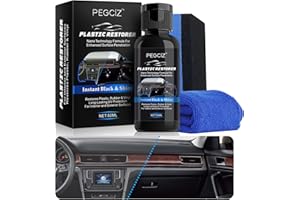 ZOXPM Car Plastic Restorer 50ML Plastic Revitalizing Coating Agent Back To Black Nano Plastic Refreshing Coating Prevents Drying Aging Car Plastic Parts Retreading Agent Interior Cleaning Agent (1PCS)