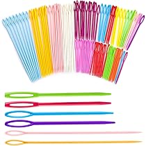 60 Aghi Di Plastica Per Cucito - Cruna Grande, 7cm/9cm/15cm | Per Lana, Ricamo, Bambini E Fai Da Te - Foto 14