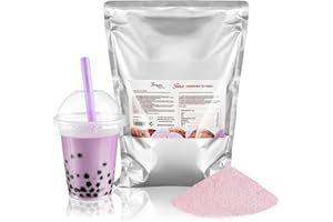 ‎THE INSPIRE FOOD COMPANY Bubble Tea Taro Milchteepulver - 1 KG | Authentisches Taro Teemischungspulver für Boba Tee | Hochwertige Zutaten ohne künstliche Farbstoffe | Tee im Restaurantstil zu Hause