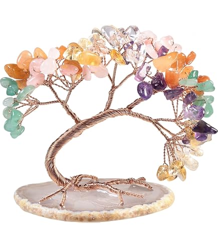 Arbre de cristal des sept chakras, 300 perles, arbre à