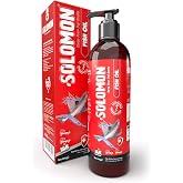 Solomon Fish Oil Omega 3 and 6 Ingredient Fish Oil for Cats and Dogs - Support Feather and Overall Health for Cats and Dogs