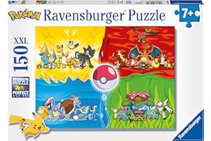 Ravensburger Kinderpuzzle 10035 - Pokémon Typen - 150 Teile XXL Pokémon Puzzle für Kinder ab 7 Jahren