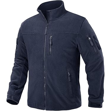 Manteau Homme Hiver Léger Avec Capuche - Veste Polaire Mi-saison, Coupe-vent, Poches - Idéal Randonnée, Ville, Voyage