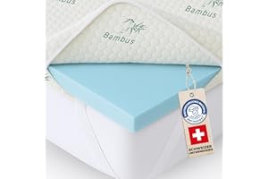 ‎WELLDORA Welldora Komfort Topper 140x200 – B-Ware: BRAUCHT 7–10 Tage, UM Sich GANZ ZU ENTFALTEN weich & druckentlastend, für Harte Matratze, Oeko-TEX, Matratzentopper für Seiten- & Rückenschläfer