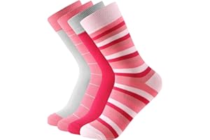 BALSETI Pack 6 Pares Calcetines Mujer Rayas y Lunares 80% Algodón Suave. Calcetines Divertidos con Estampados para el dá a día. Ideal para regalo Cumpleaños, Comuniones. Talla Única 35-41