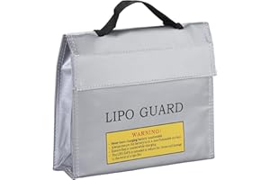 TsunNee Lipo Battery Safe Bag LiPo Guard Bag, Fireproof Safety Protection Bag, Explosion Proof Safety Guard Case, Module Battery Charging Protection Bag Sack Pouch