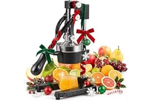 CO-Z Commercial Grade Citrus Juicer Professional Hand Press Manual Fruit Juicer Heavy Duty Orange Juicer Citrus Orange Lemon Lime Pomegranate,Black