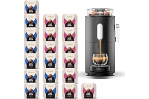 CAFE ROYAL SWITZERLAND PROFESSIONAL Machine à Café CoffeeB Globe Noir + Pack Découverte 180 Coffee Balls Lungo | 90 Boules Lungo + 90 Boules Lungo Forte - 100% Compostables