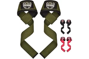 FIGHTSENSE Straps Gym-Correas de levantamiento para levantamiento de pesas,correas de muñeca de gimnasio para hombres y mujeres,correas acolchadas de neopreno