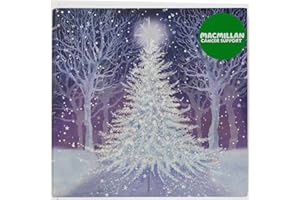 MACMILLAN CANCER SUPPORT Macmillan Silver Forest Charity Christmas Cards – Pack of 10 Luxury and Eco-Friendly Christmas Cards. Made in the UK.