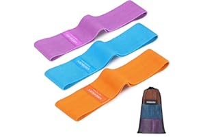 KREMORV Hip Resistance Bands Exercise Workout Bands Non Slip Cloth Hip Bands for Fitness Pilates and Home Workout
