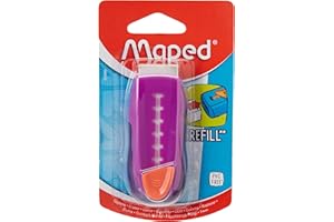MAPED Universal Gom Stick Gomme protégée et Rechargeable, coloris Rose