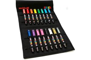 Posca Markery artystyczne – w limitowanej edycji płótna (PC-1MR zestaw 16 sztuk)