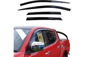 AUTO CLOVER Wind Deflectors Set for Mitsubishi L200 2006-2015 Double Cab (4 pieces)