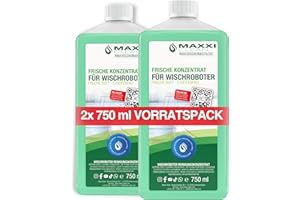 ‎MAXXI CLEAN Maxxi Clean | 2x 750 ml Bodenreiniger mit Frische-Duft | geeignet für alle Wischroboter | Universal Reiniger Konzentrat | Wischflüssigkeit für Boden, Parkett, Fliesen | Saugwischer-Reinigungsmittel