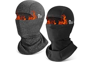 HEGCOIIE 2 Stück Winter Sturmhaube für Herren und Damen,Winddicht Thermo Balaclava Gesichtsmaske Skimaske für Outdoor Sports Radfahren, Skifahren, Motorrad, Fahrrad